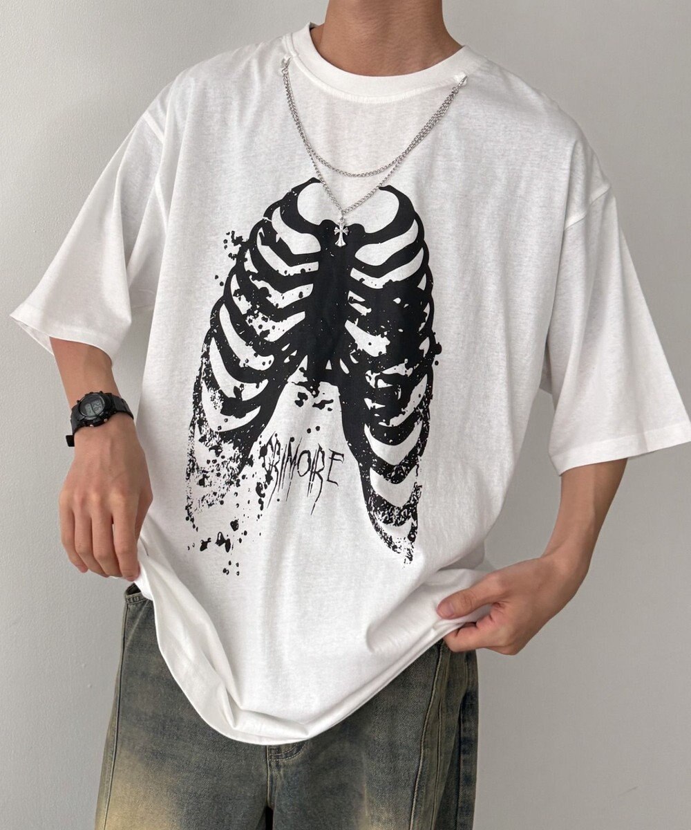 WEGO アクセ付きハードグラフィックT（SS） 