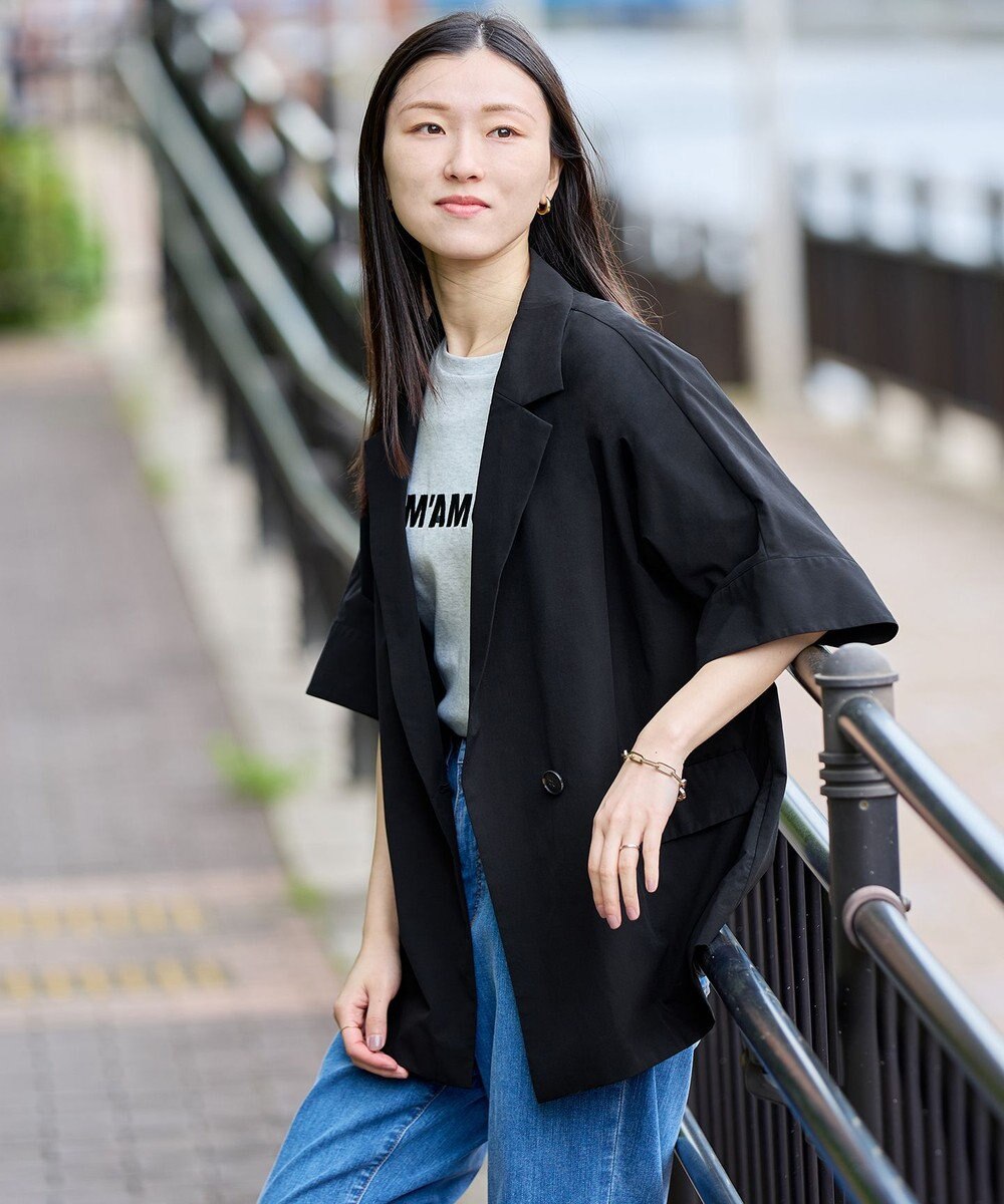 UNFILO 【mi-molletコラボ】FINE MOVE ハーフスリーブジャケット 