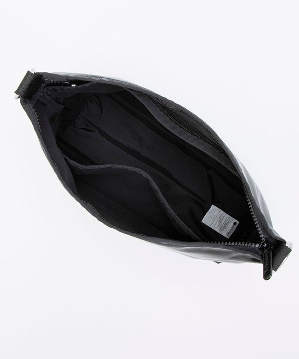 LeSportsac MEDIUM ZIP SHOULDER/ブラックシャイン 
