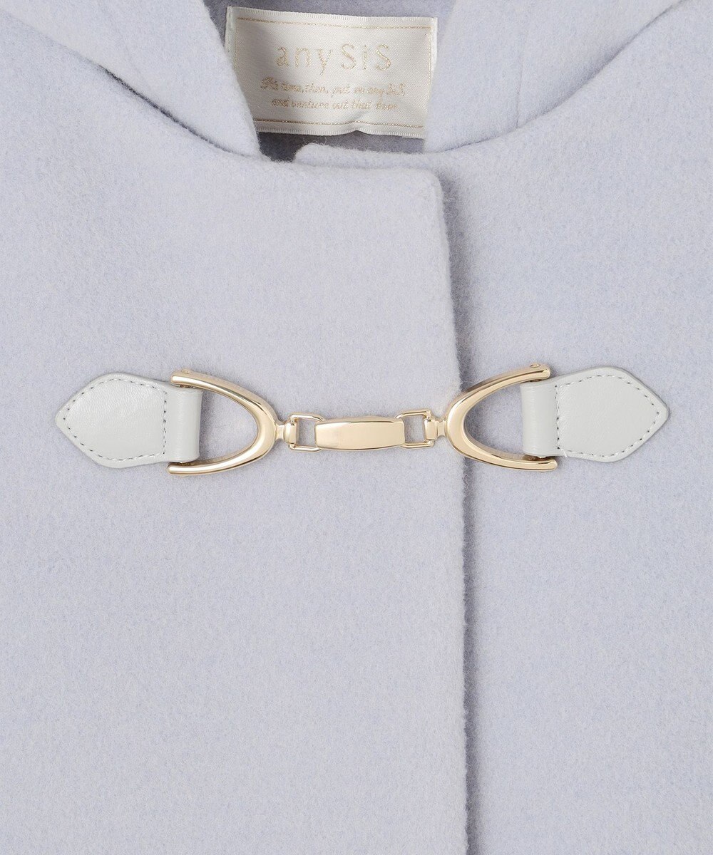 ANY SIS 【2WAY】ファインウールモッサ ショートコート 