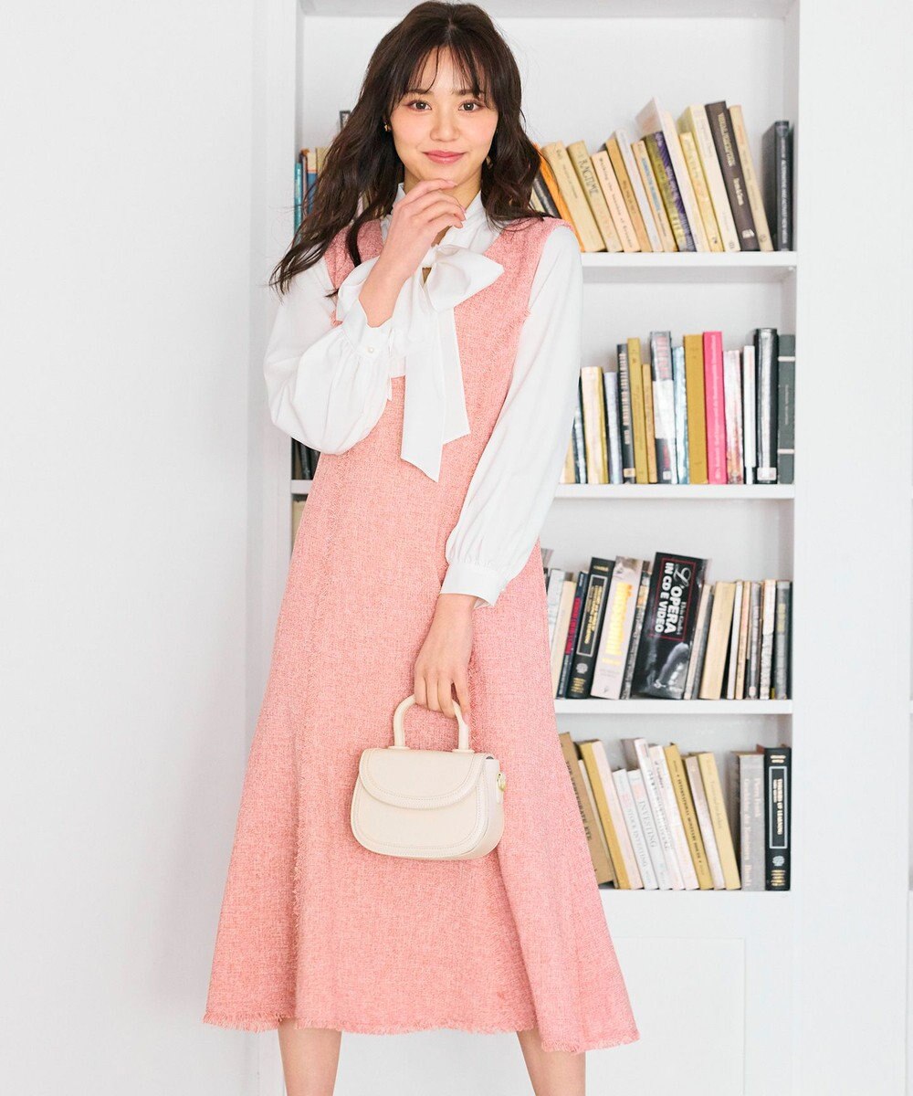 Feroux 【新色追加・洗える】ボリューム リボンタイ ブラウス 