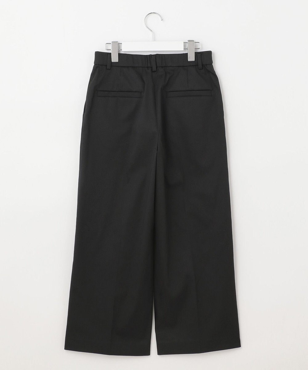 自由区 【接触冷感・撥水防汚加工】COOLMAX ワイドクロップドパンツ 