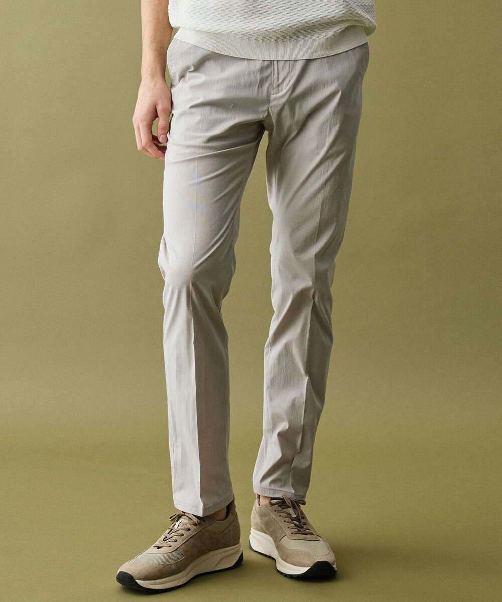 JOSEPH ABBOUD 【キングサイズ・ウエストも伸びる!/ストレッチ/軽量/Eco撥水/オーガニックコットン使用】マイクロピケストレッチ パンツ 
