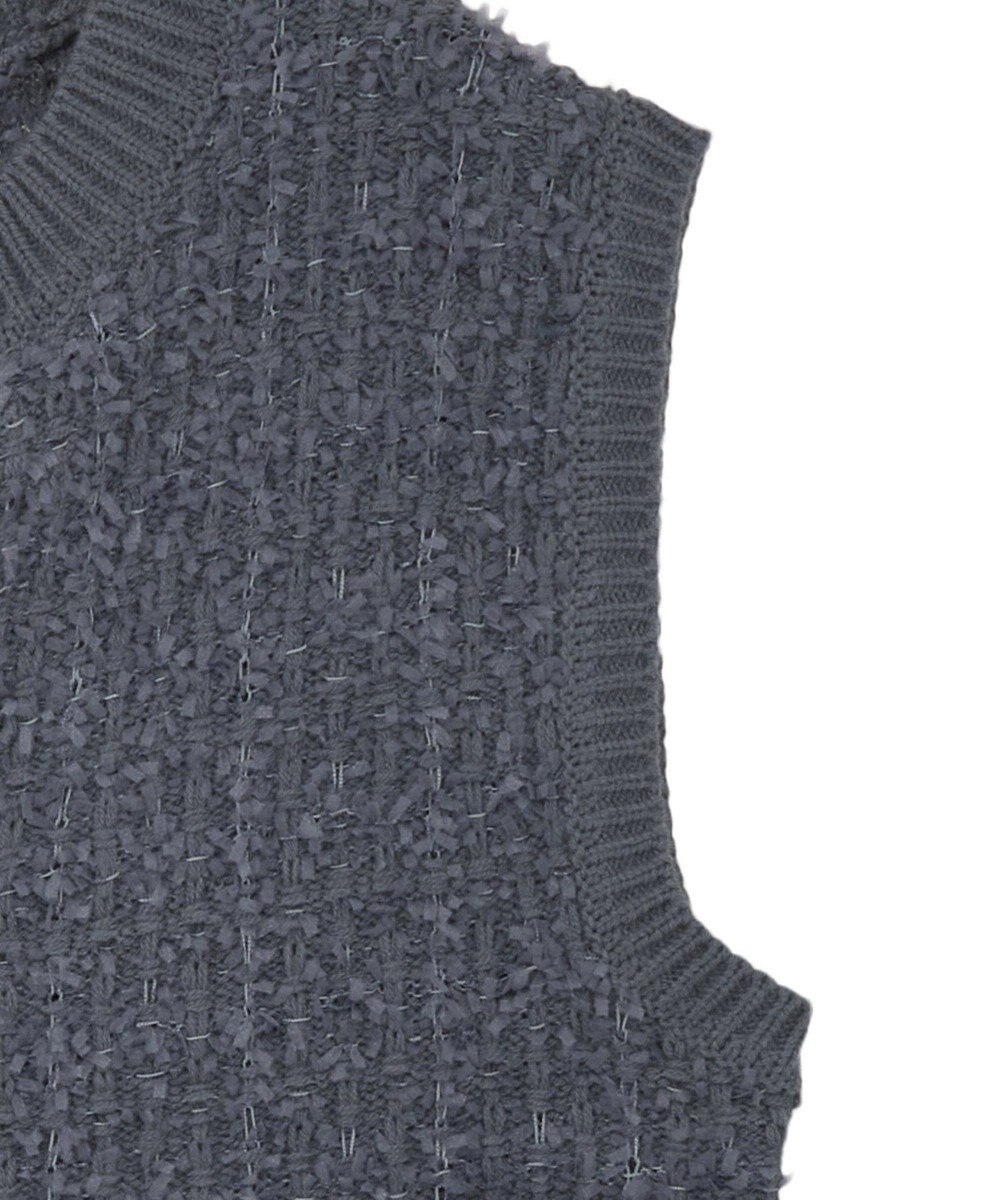 CRAFT STANDARD BOUTIQUE ツイード編みニットベスト 