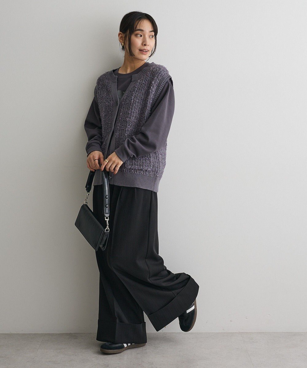 CRAFT STANDARD BOUTIQUE ツイード編みニットベスト 