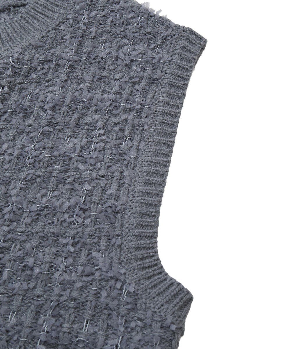 CRAFT STANDARD BOUTIQUE ツイード編みニットベスト 