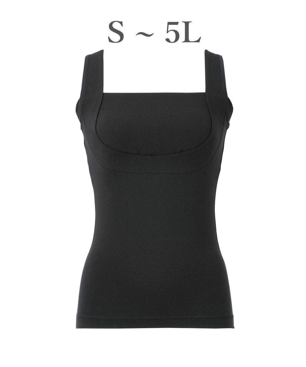 BRADELIS New York 【BRADELIS NewYork peace】綿混楽々dailyブラキャミ25 ノンワイヤー 補正下着 カップ付き キャミソール ブラトップ 