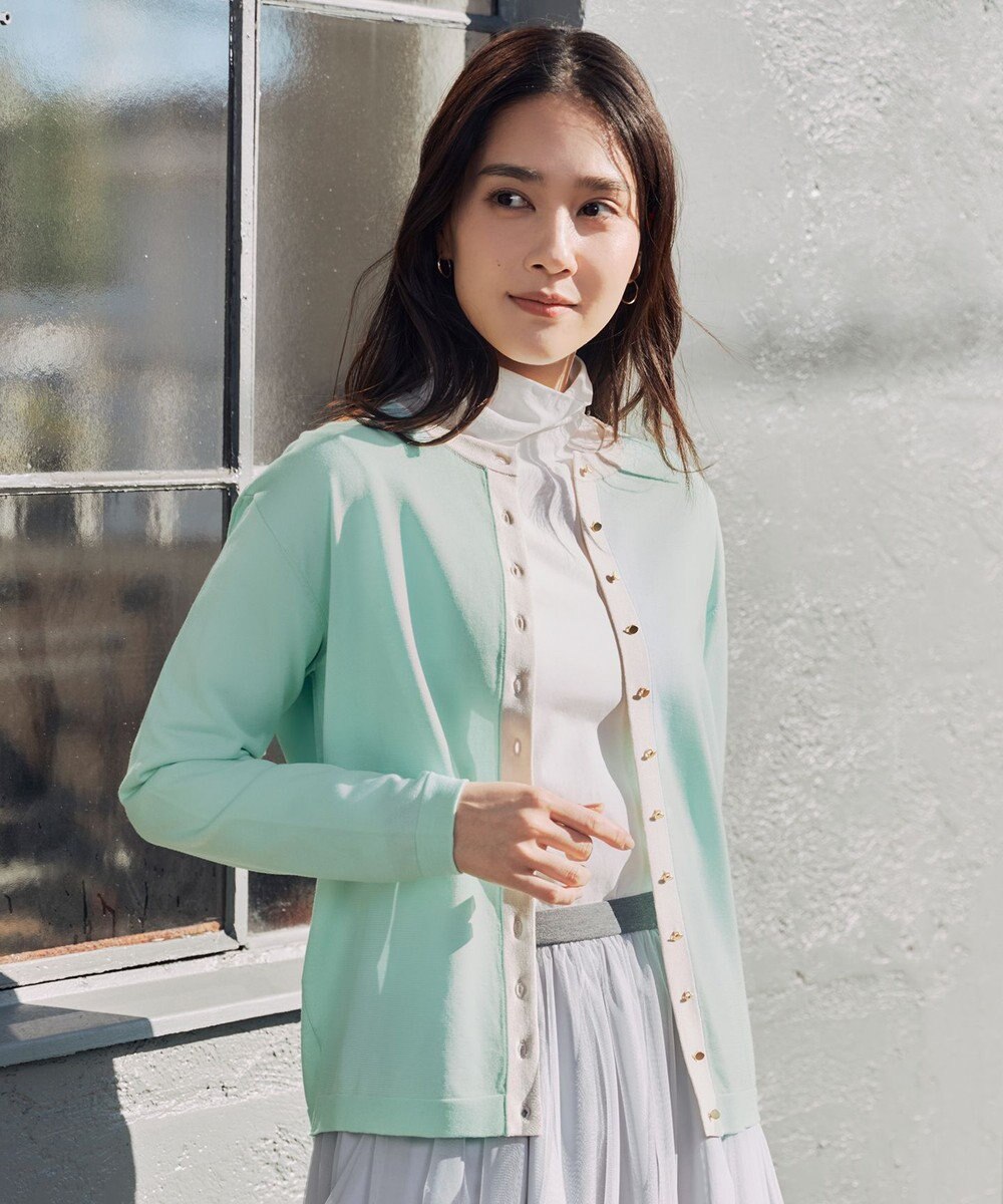 自由区 【洗える】ドライタッチインナー ハイネックカットソー 