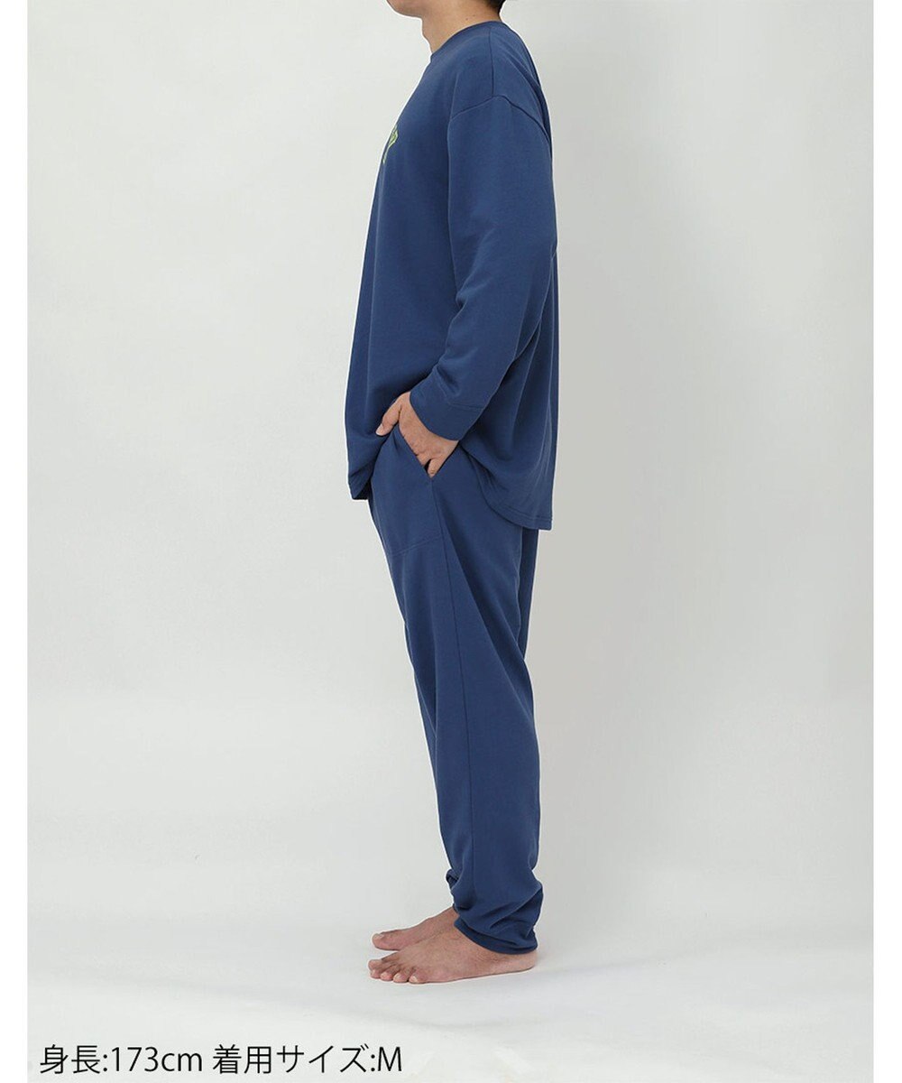 WACOAL ワコール_リラックス＆スリープ パジャマ 綿100%(本体) ガーゼ裏毛素材 長袖 長ズボン PEANUTS スヌーピー メンズ FGX560 /ワコール 
