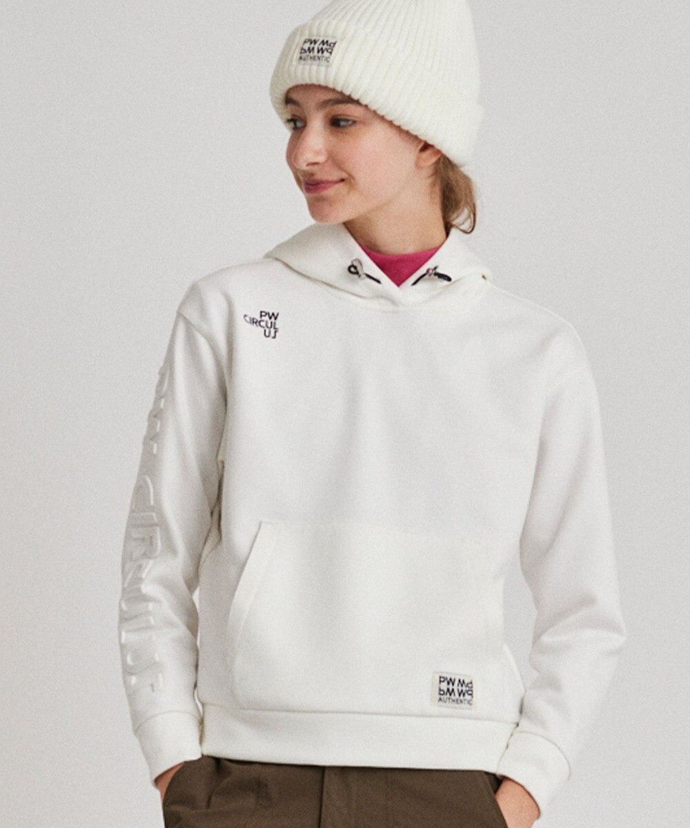 PW CIRCULUS 【WOMEN】スエード調 デタッチャブルフーディ 