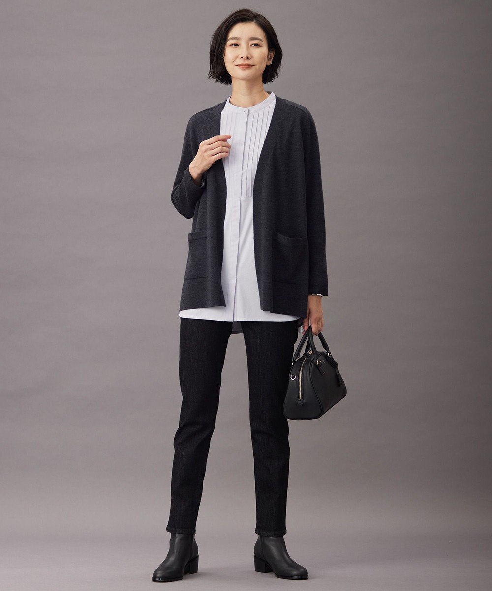 J.PRESS LADIES 【洗える】BASIC STRETCH DENIM スキニー パンツ 