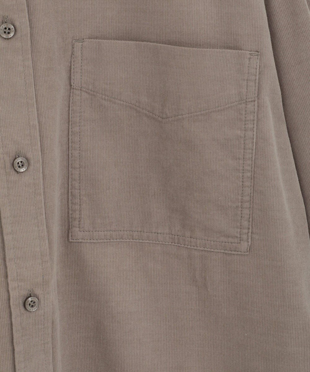 AMERICAN HOLIC Ｗポケットコーデュロイシャツ 