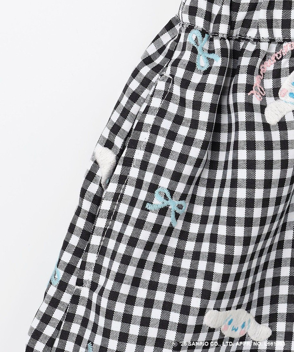 ANY KIDS 【シナモロール×ANY KIDS】刺繍 ギンガムキュロット 