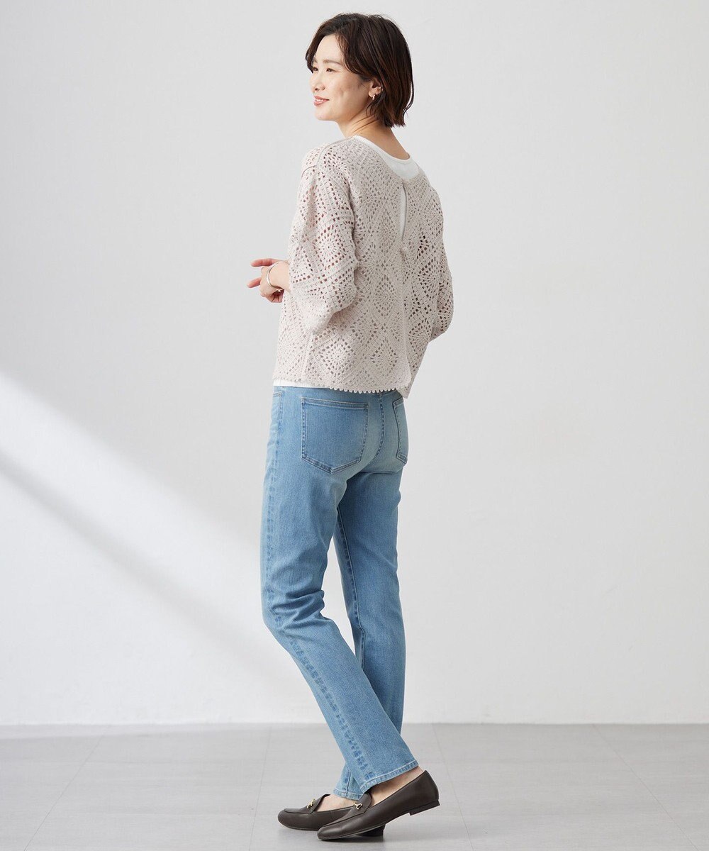 J.PRESS LADIES 【洗える】クロッシェ ニット 