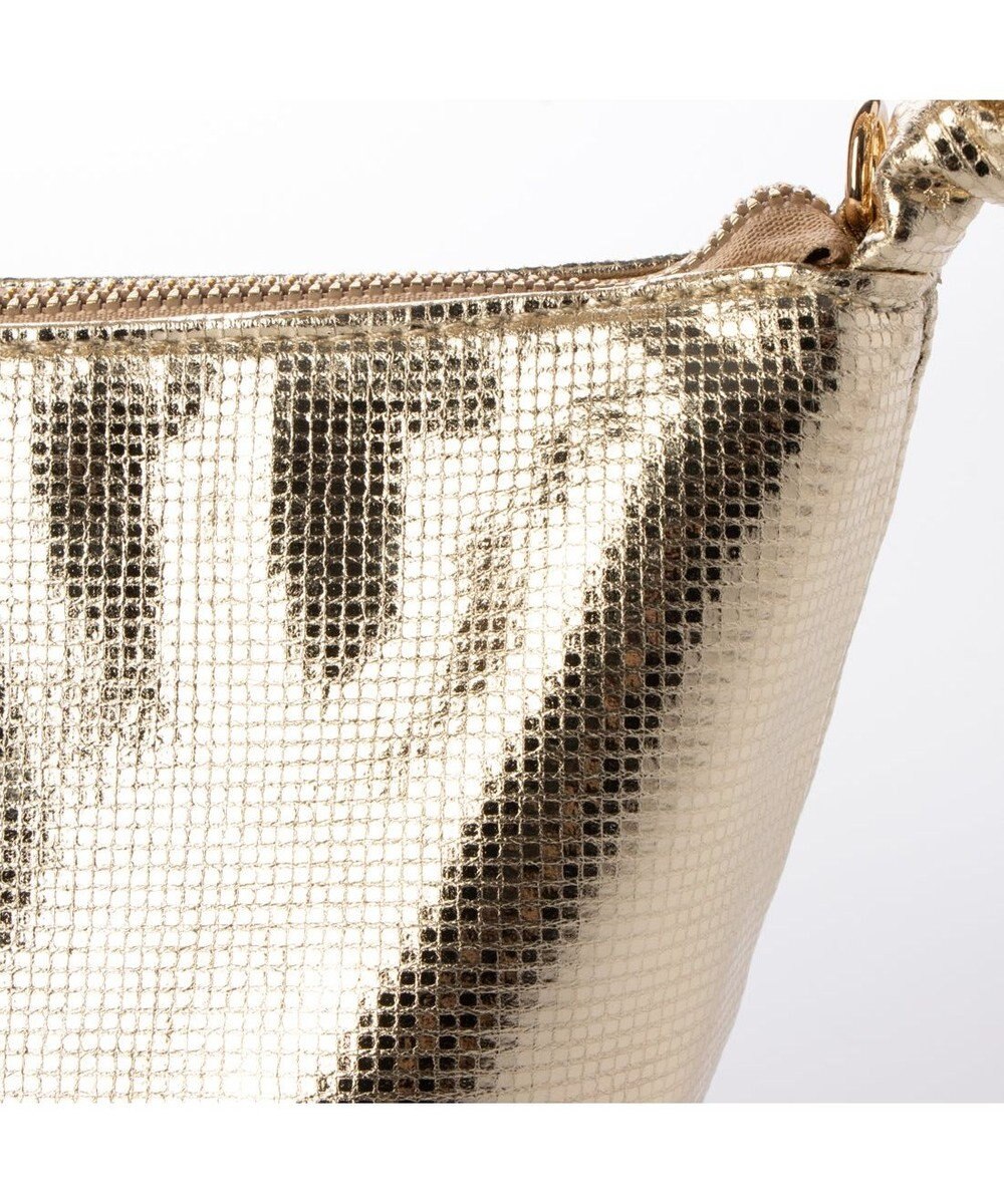 UNBILLION カシュカシュ cachecache / ギャザーハンドルメタリックミニショルダー 