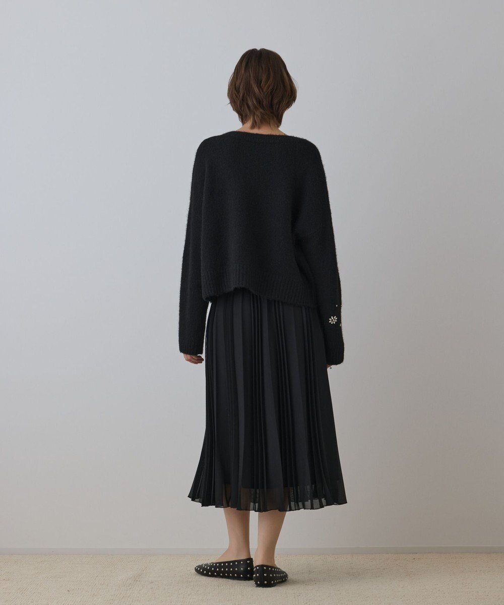 GRACE CONTINENTAL メッシュプリーツスカート 