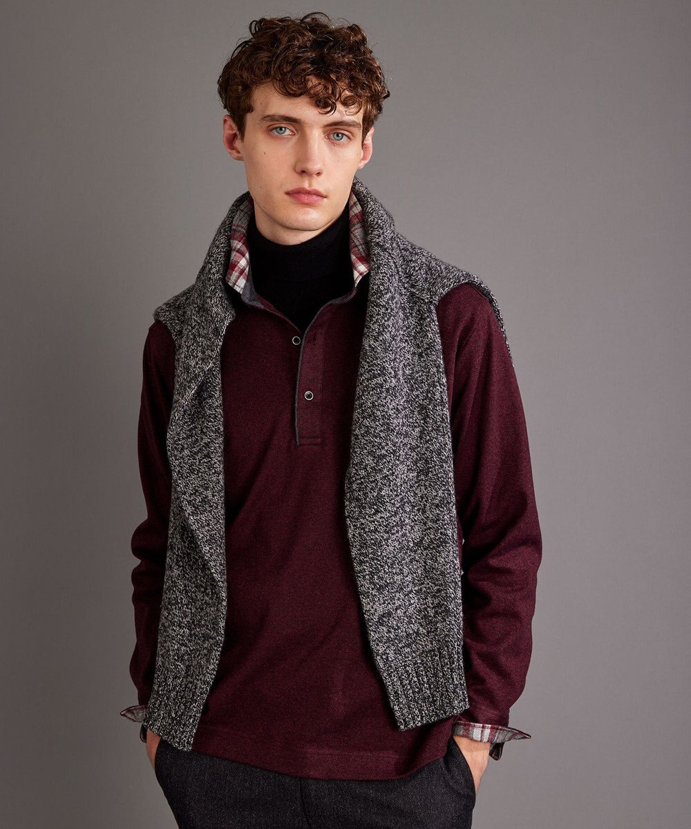 JOSEPH ABBOUD 【キングサイズ・保温性/滑らかな肌触り/多機能ポロシャツ】 ウィンターダディー ポロシャツ 