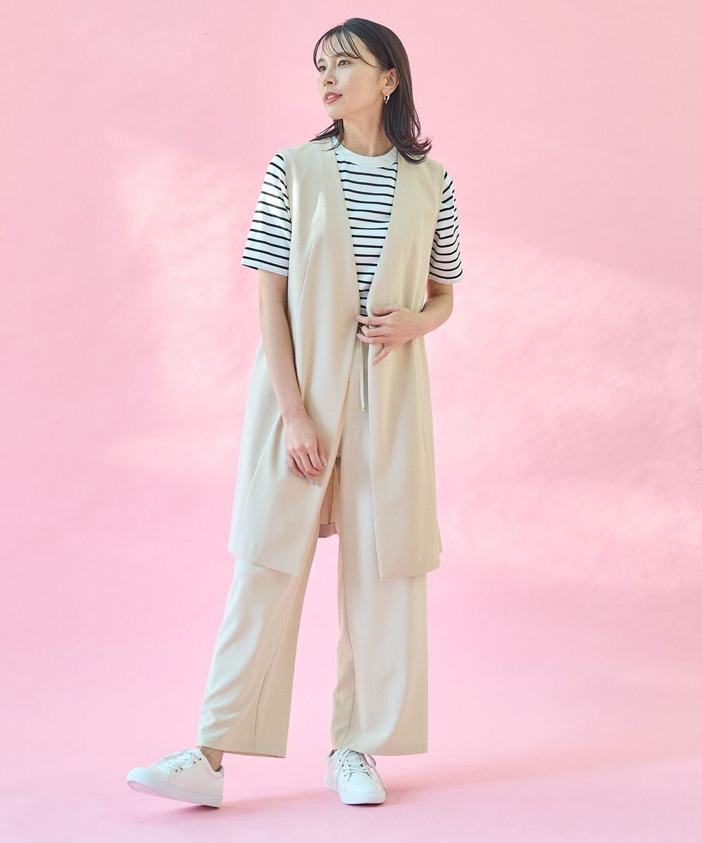 ANY 【セットアップ対応・UVケア・接触冷感】イージケアスタイルアップジレ 