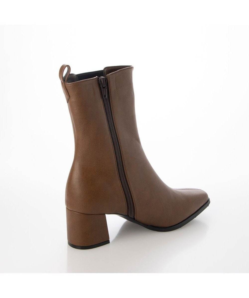 MODE ET JACOMO <carino>【レイン対応】フレアヒールサイドゴアブーツ 