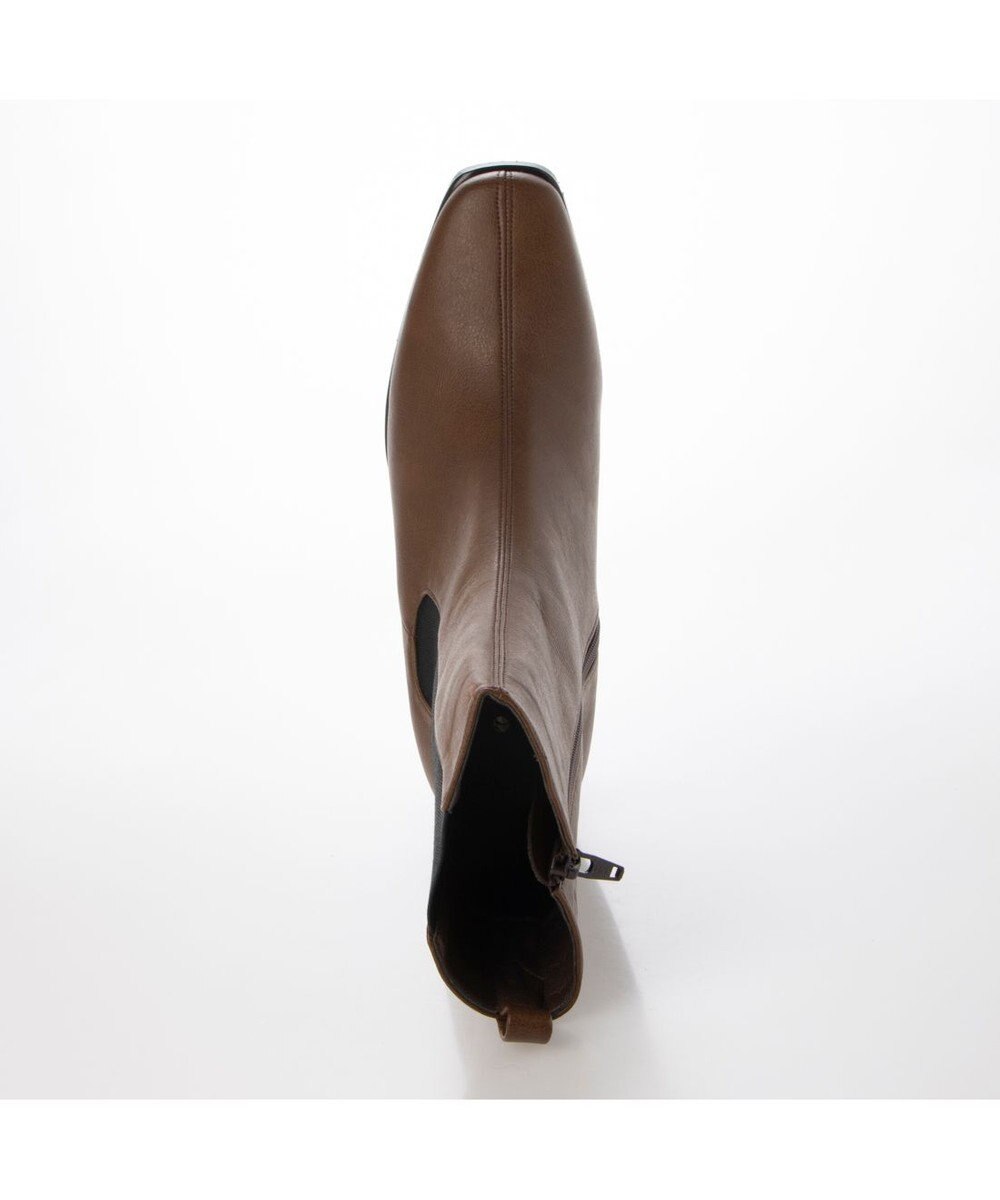 MODE ET JACOMO <carino>【レイン対応】フレアヒールサイドゴアブーツ 