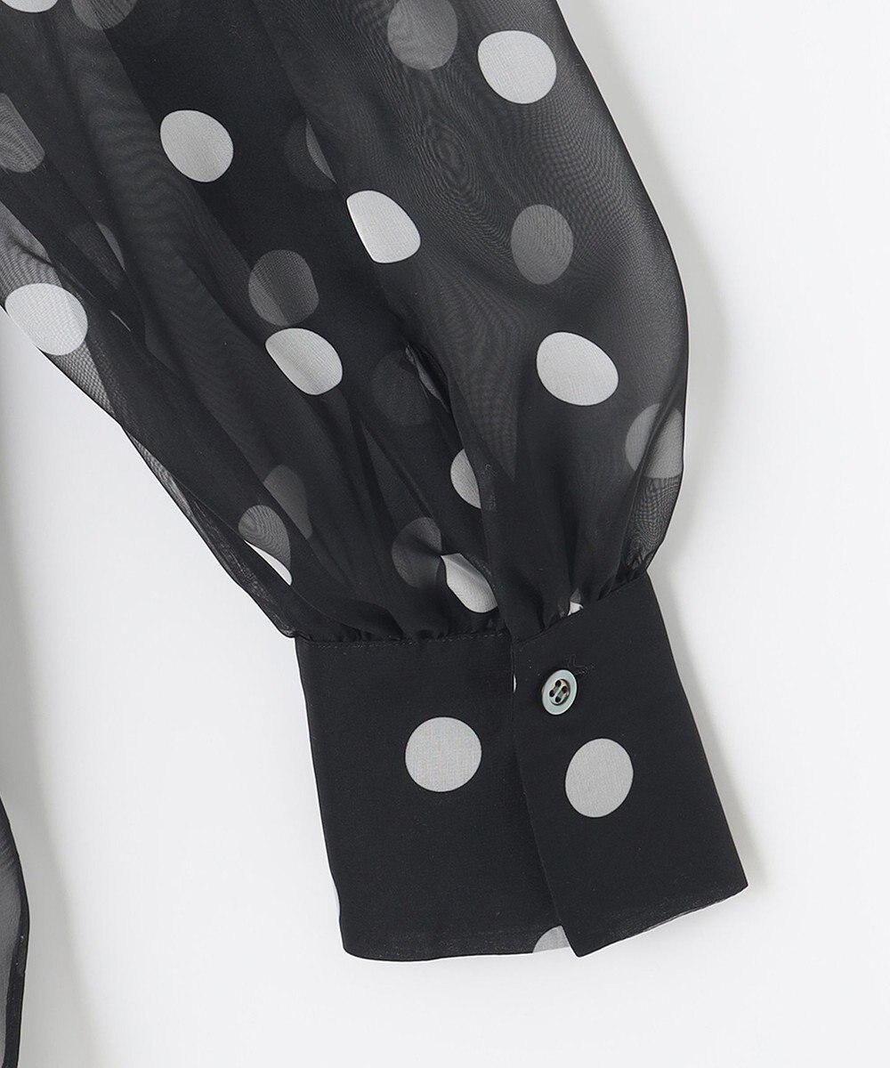 組曲 【組曲×setsuko sagittaire】シフォンプリント2WAYブラウス 