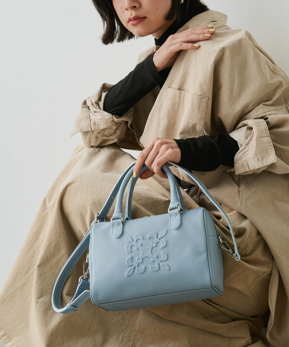 russet 《composition》レザー2WAYミニボストンバッグ(CE-1684) 