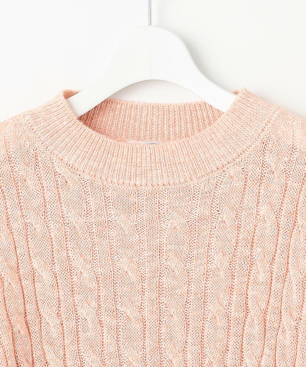 J.PRESS LADIES 【洗える】MIX COLOR SLUB ケーブル ニット 