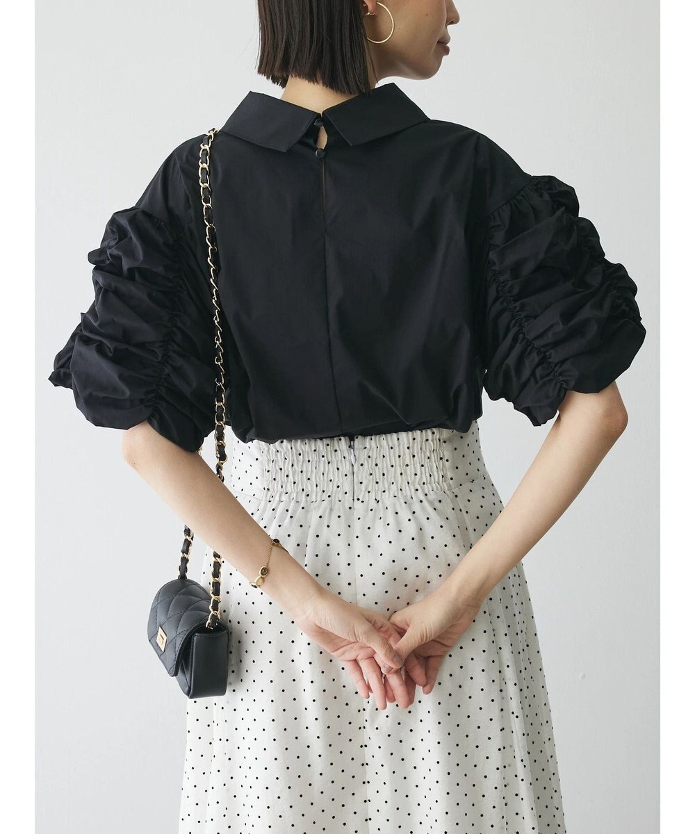 Green Parks AnriettMusee ギャザースリーブブラウス 