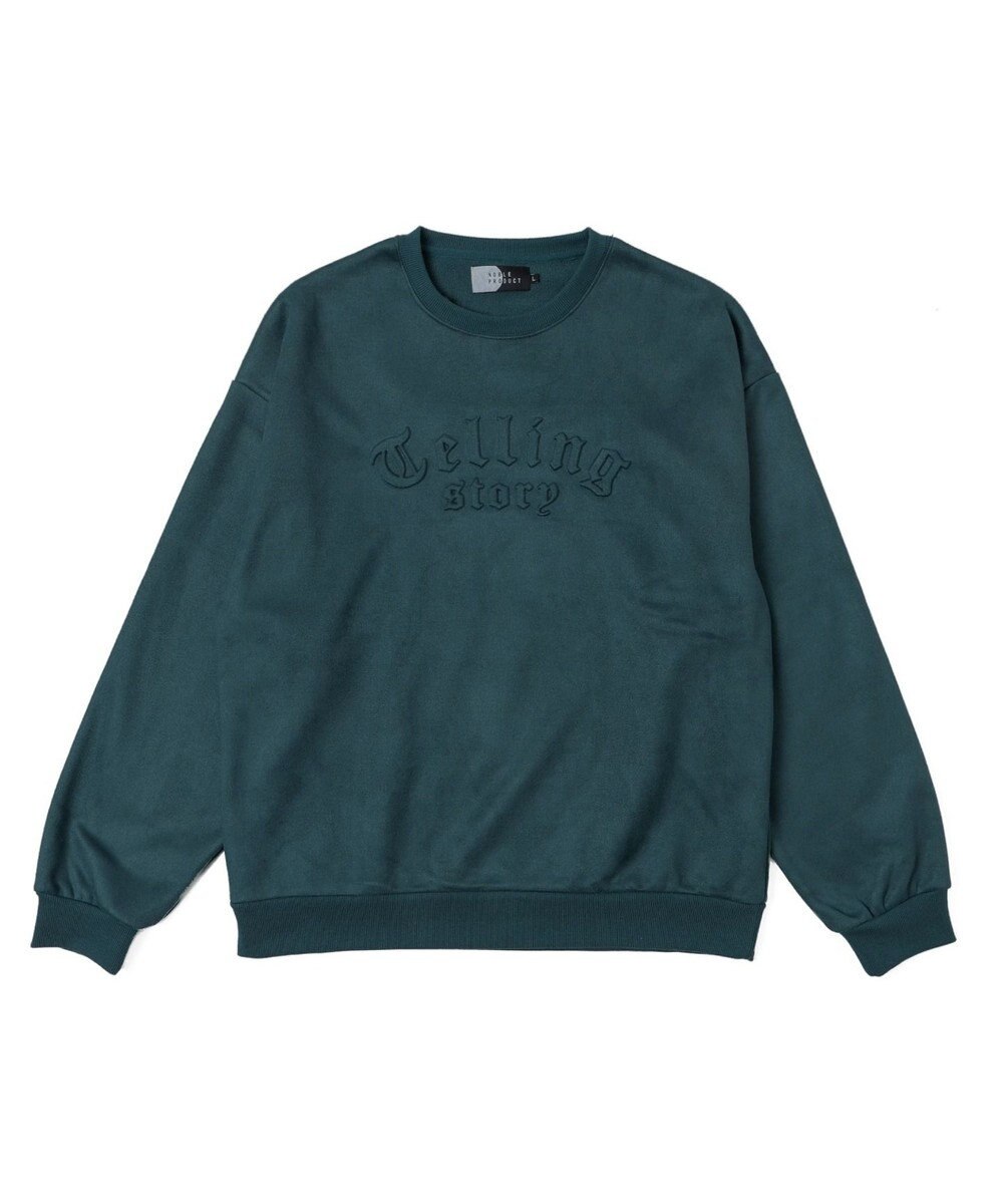 WEGO フェイクスウェードロゴプルオーバー 