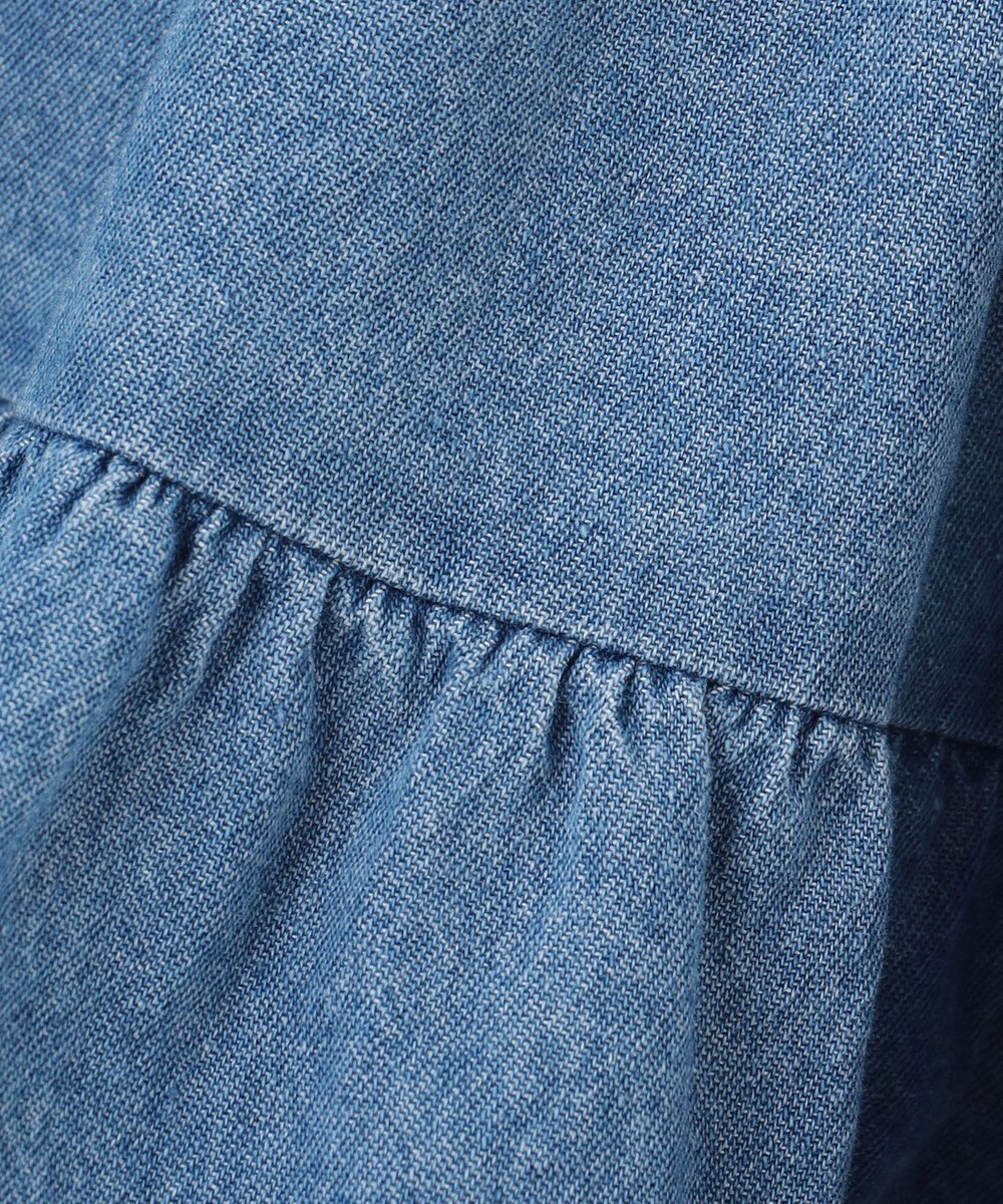 ANY KIDS ティアード デニムジャンパースカート 