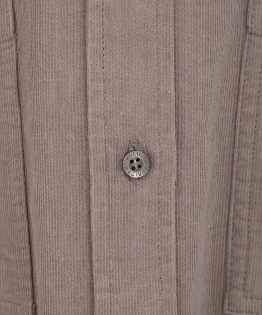 AMERICAN HOLIC Ｗポケットコーデュロイシャツ 