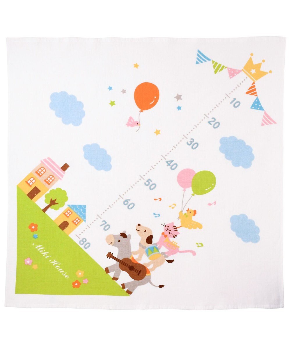 MIKI HOUSE HOT BISCUITS 身長計ガーゼバスタオル ギフトセット【BOX付き】 