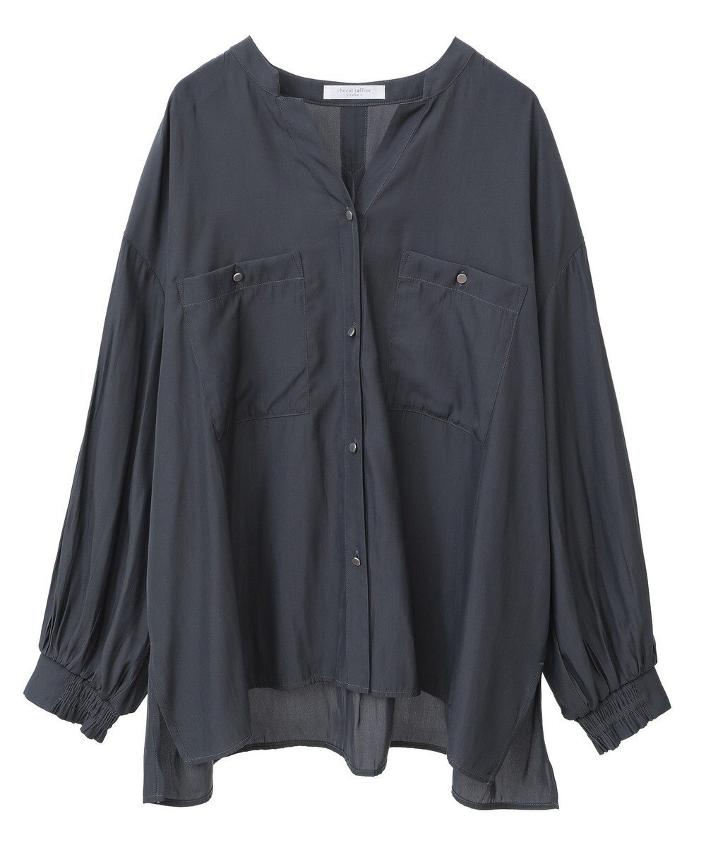 Green Parks サラフレブラウス（無地） 