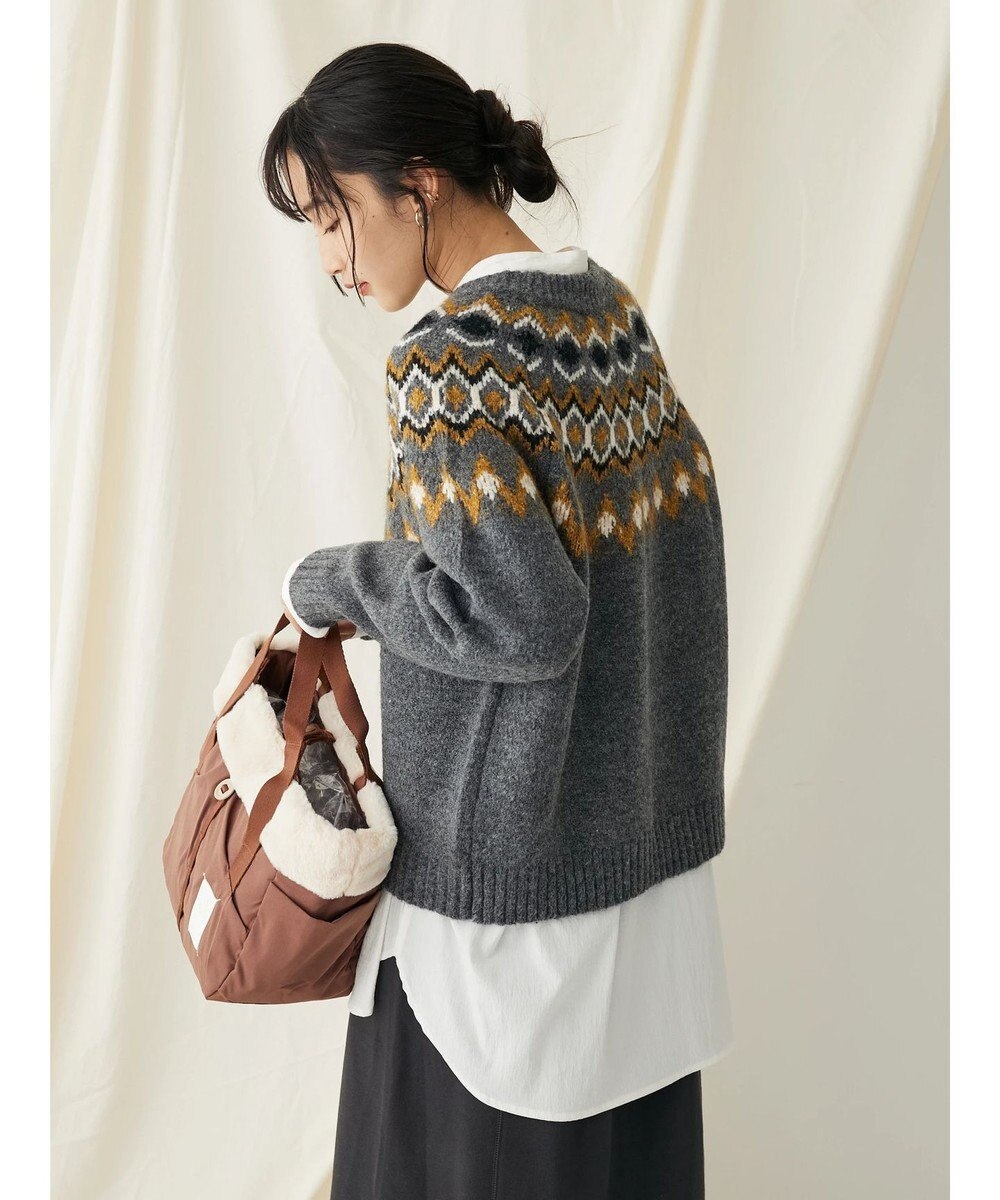 CRAFT STANDARD BOUTIQUE 求心柄ニットプルオーバー 