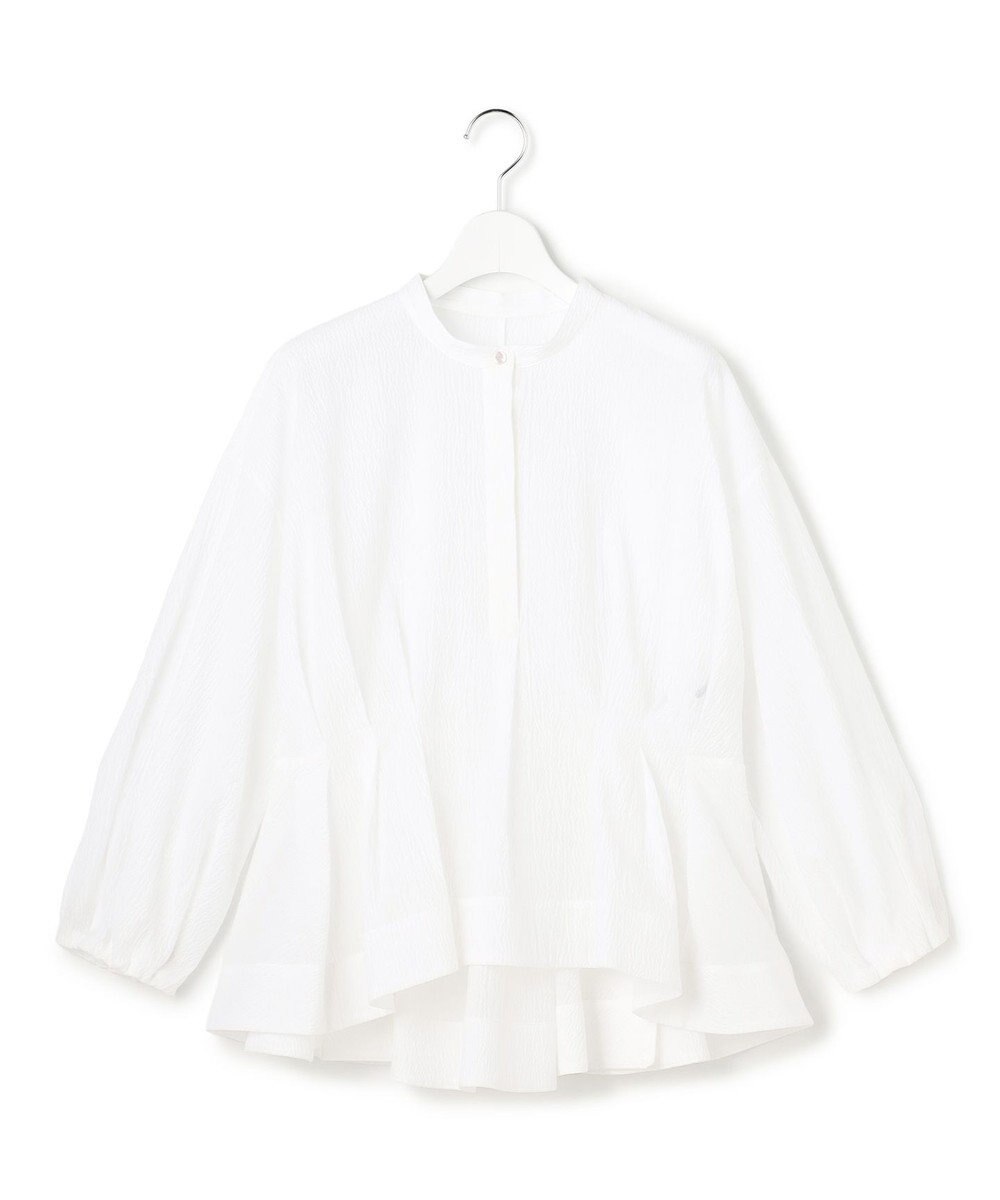 23区 【エステータ】サッカーオーガンジー タックブラウス 