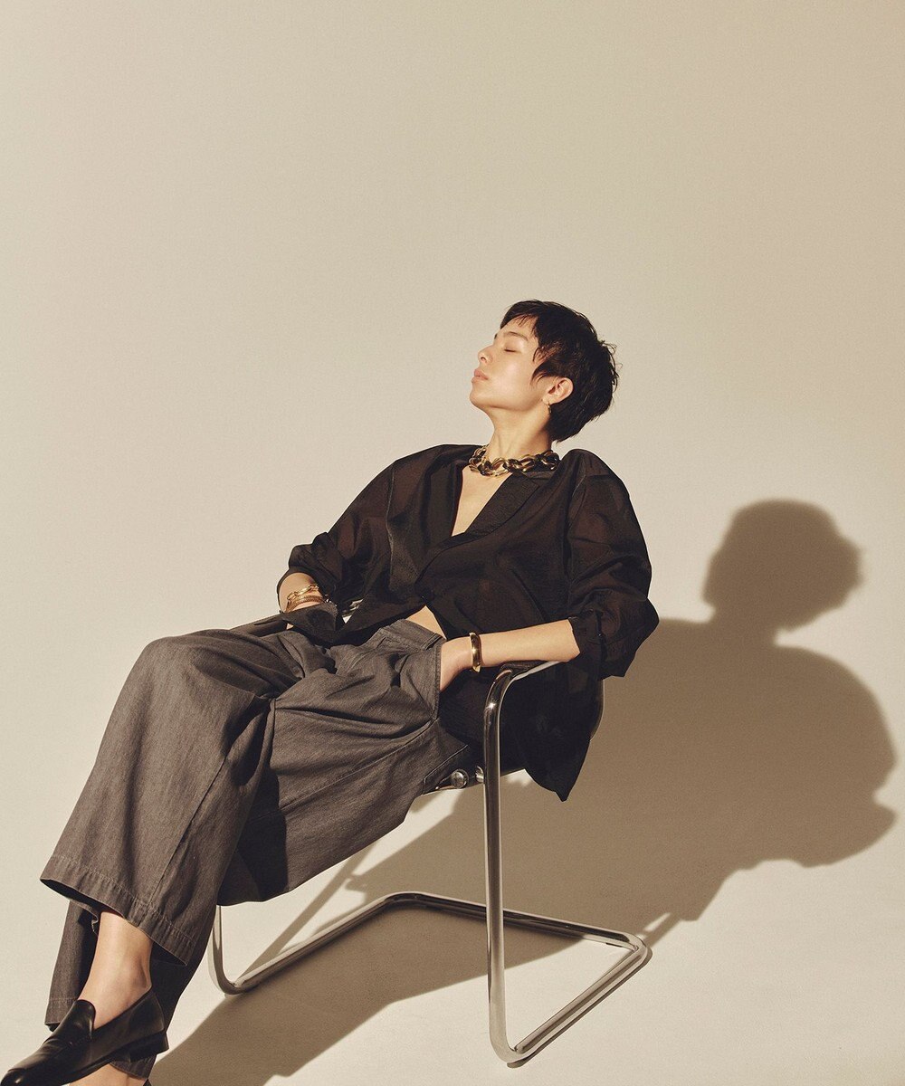 uncrave ライトデニム ワイドパンツ 