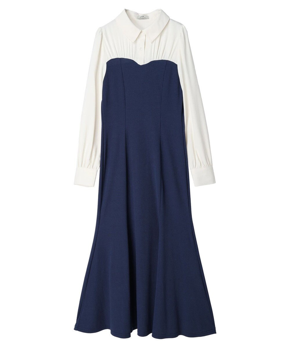 earth music&ecology ビスチェ風ドッキングワンピース 