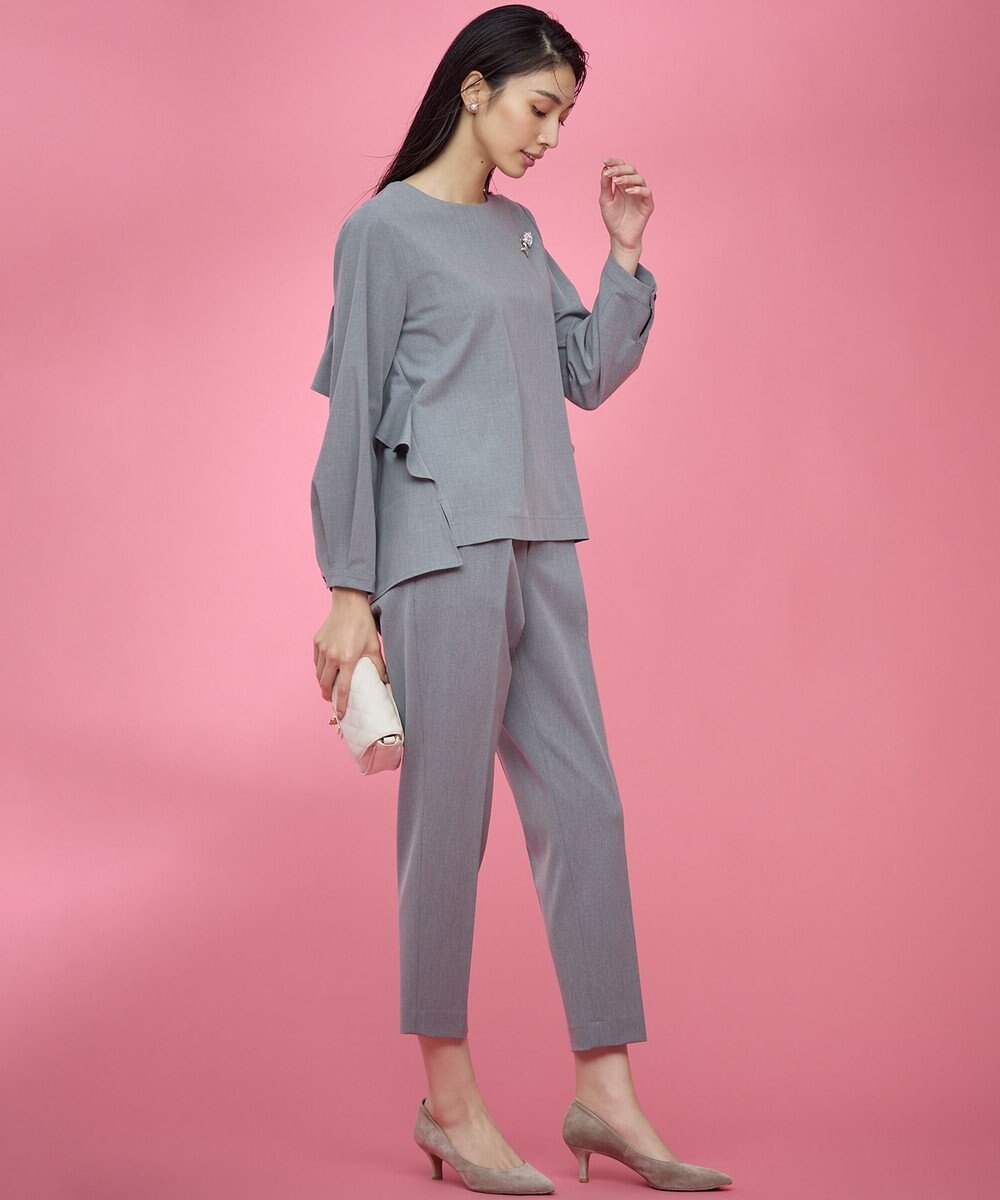 組曲 【KUMIKYOKU NAVY】ウーステッドライククロス イージーパンツ 