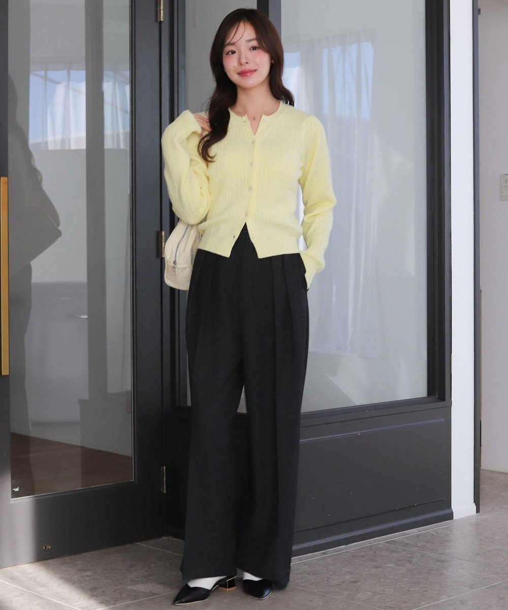 WEGO 【26年春新作】別注USPOLOケーブルニットカーデ 