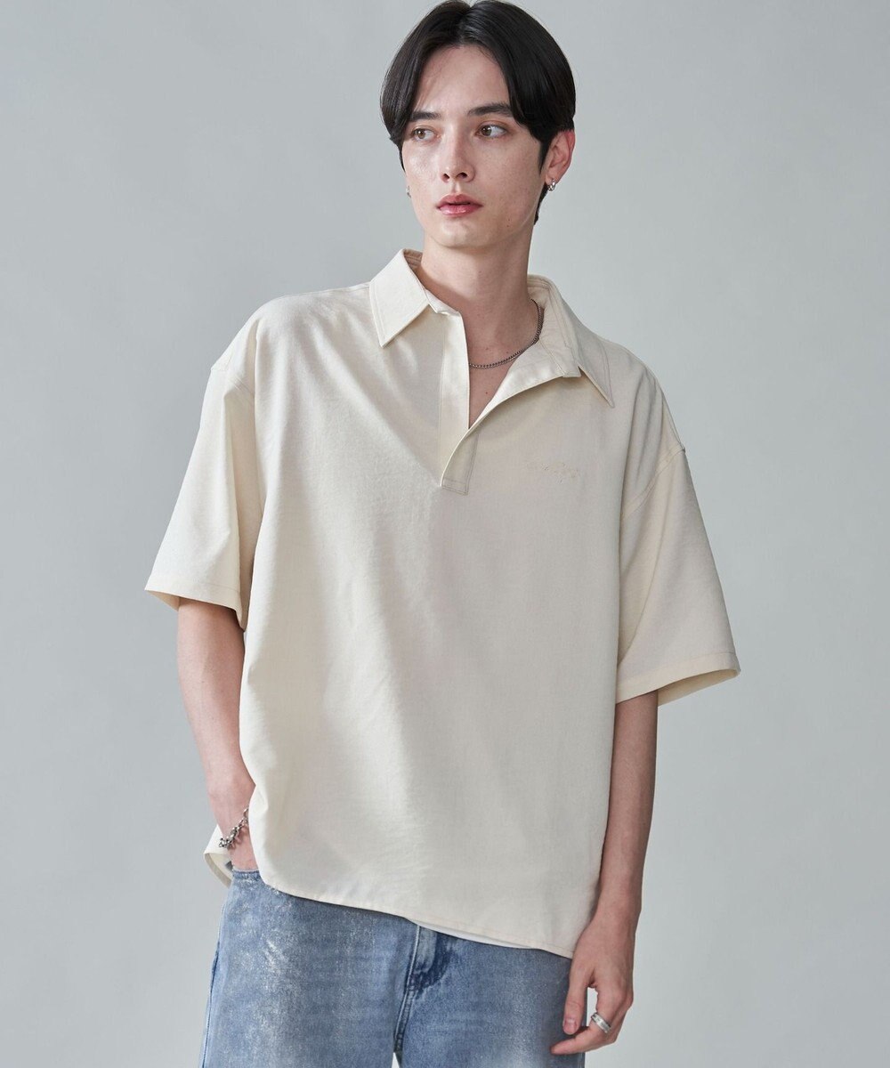 WEGO リネンライクスキッパーシャツ（SS） 