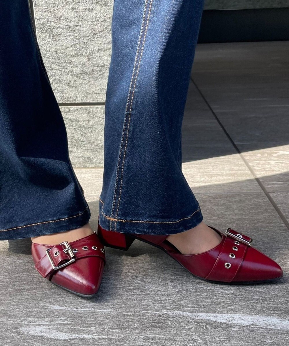 WEGO ハトメベルトポインテッドシューズ 