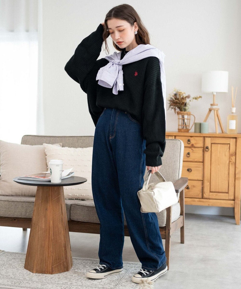 WEGO U.S. POLO ASSN.|別注畔編みニットプルオーバー 
