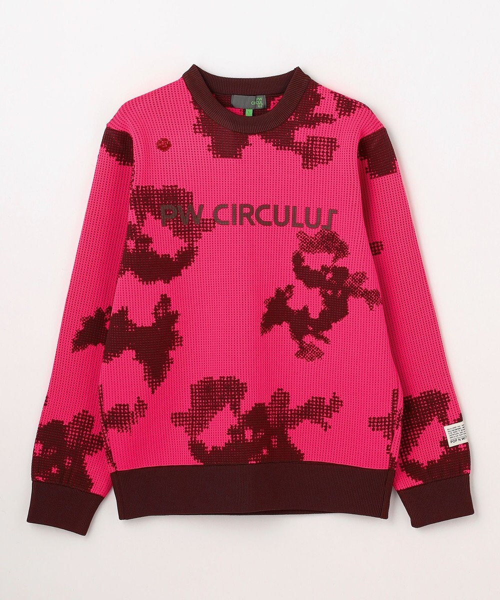 PW CIRCULUS 【MEN】Spark dot camouflage 軽量ニット ゴルフ 