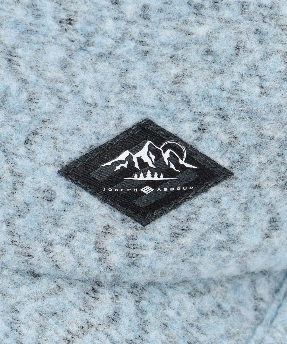 JOSEPH ABBOUD MOUNTAIN ヘリンボンウールフリースキャップ 