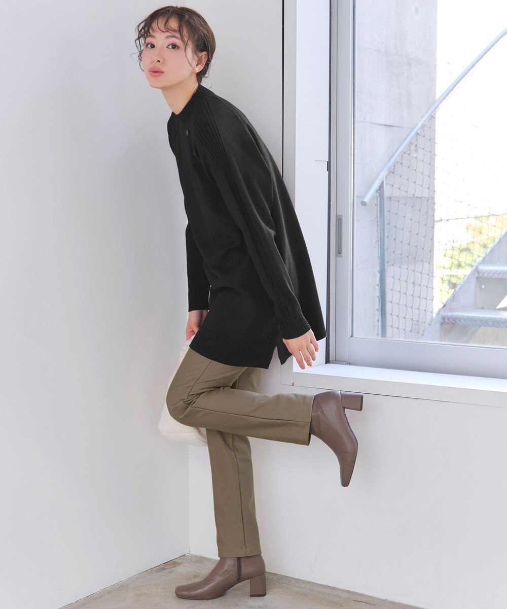 Tiaclasse 【安田美沙子さん着用・新色追加・日本製】すふれ起毛ストレートパンツ 