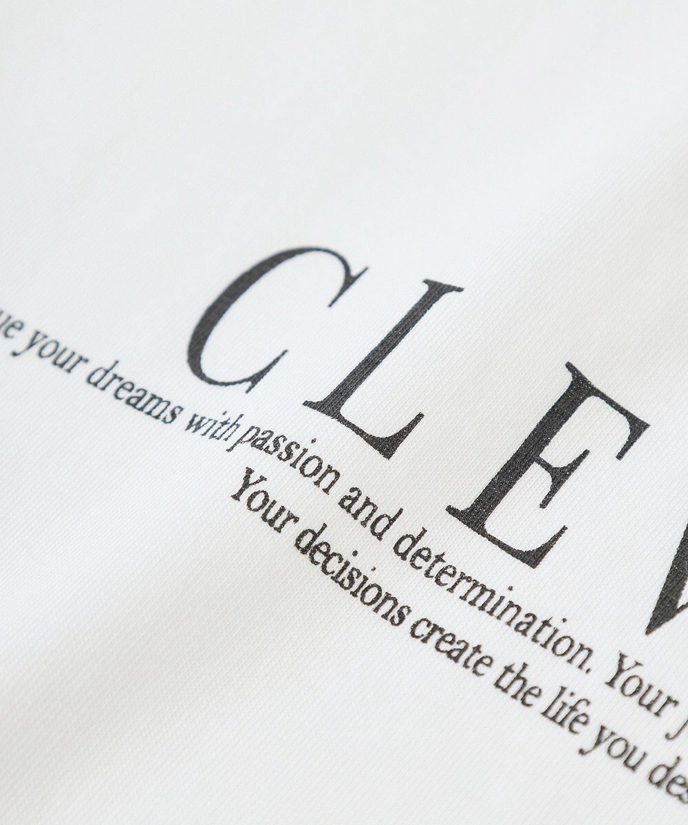 YECCA VECCA ラウンドヘム長袖ロゴTee 