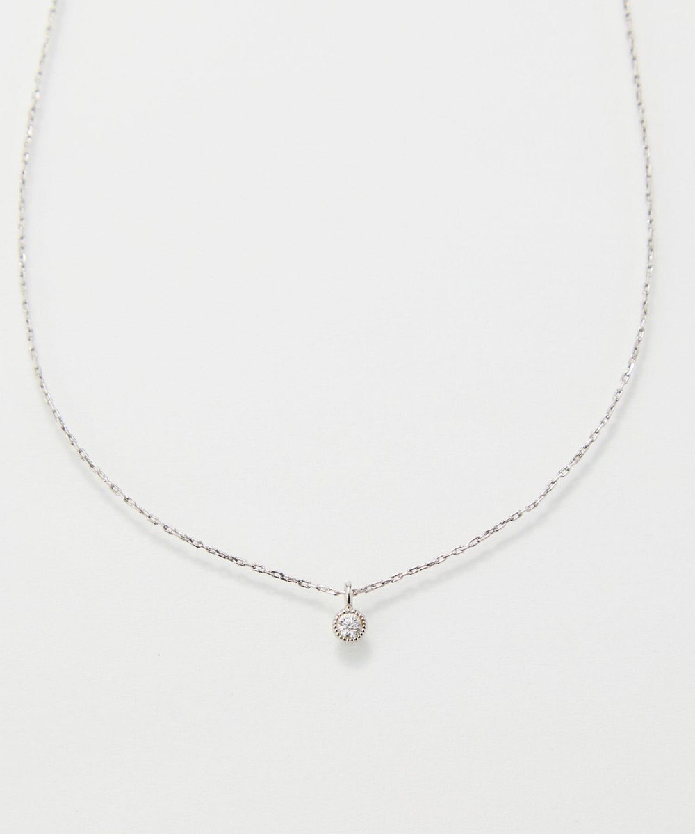Phoebe 【金属アレルギー対応】シャイニーフチミルネックレス　シルバー 