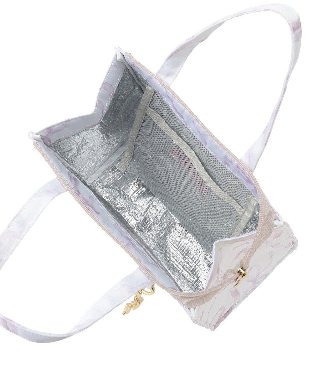 Maison de FLEUR 【保冷機能付き】リボン柄保冷バッグ 