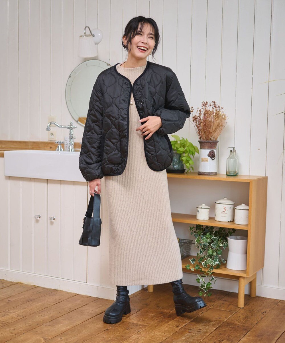 WEGO 【WEB限定/2025年秋冬新作】ニットワンピース 