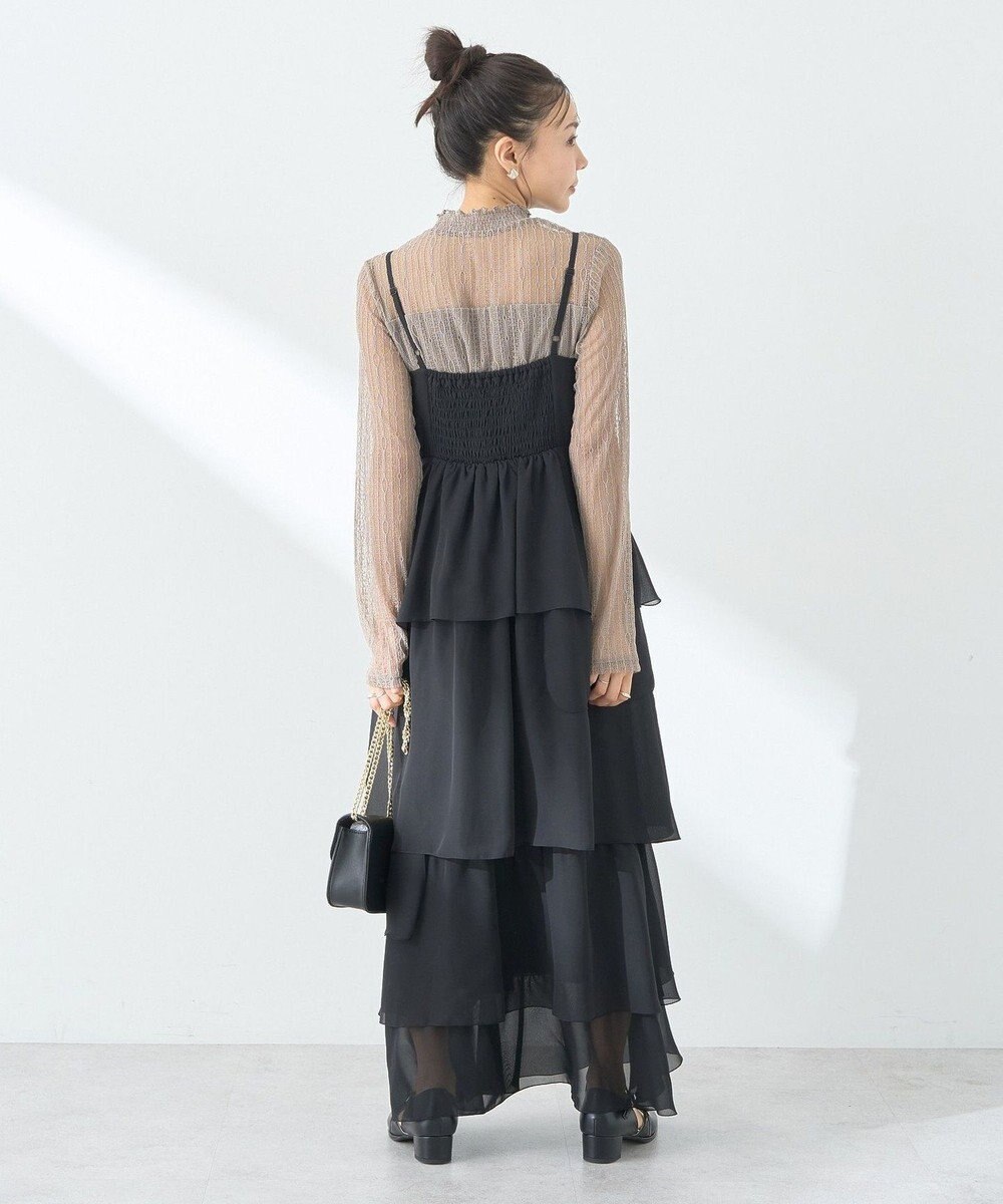 earth music&ecology アシンメトリーティアードワンピース 